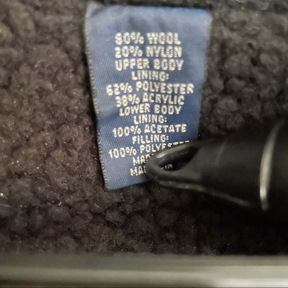 Men’s Charcoal Gray Wool Jcrew Sherpa Lined Jacket - image 8